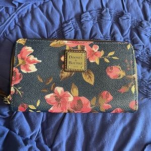 Dooney and Bourke cabbage rose wallet